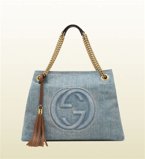 blue jean gucci purse|gucci outlet interlocking blue bag.